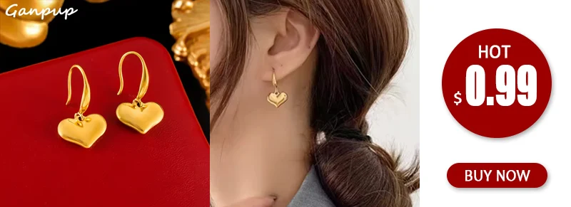 GANPUP 316l Edelstahl Naturstein Muscheln Baumeln Ohrringe Frauen 18k PVD Überzogene Mode Urlaub Schmuck Wasserdicht Geschenk – Detail 1