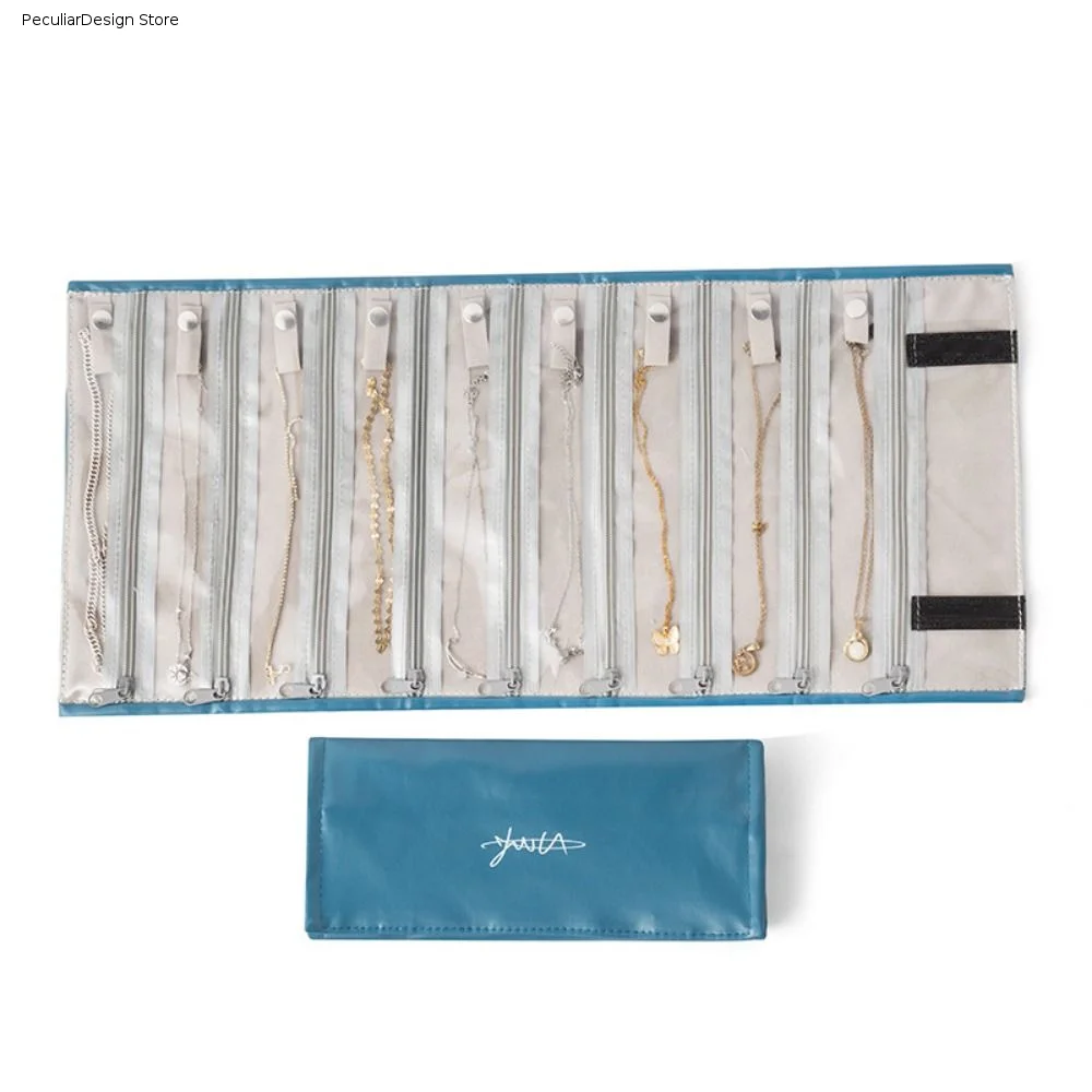9/18 Grids Jewelry Display Bag Portable Durable Bangle Protective Bag Necklace Holder Large Capacity Jewelry Organizer