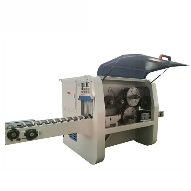 Popular Hot sell Electric Double-spindle Log Multiple Rip Saws with Circle-blades for Lumber