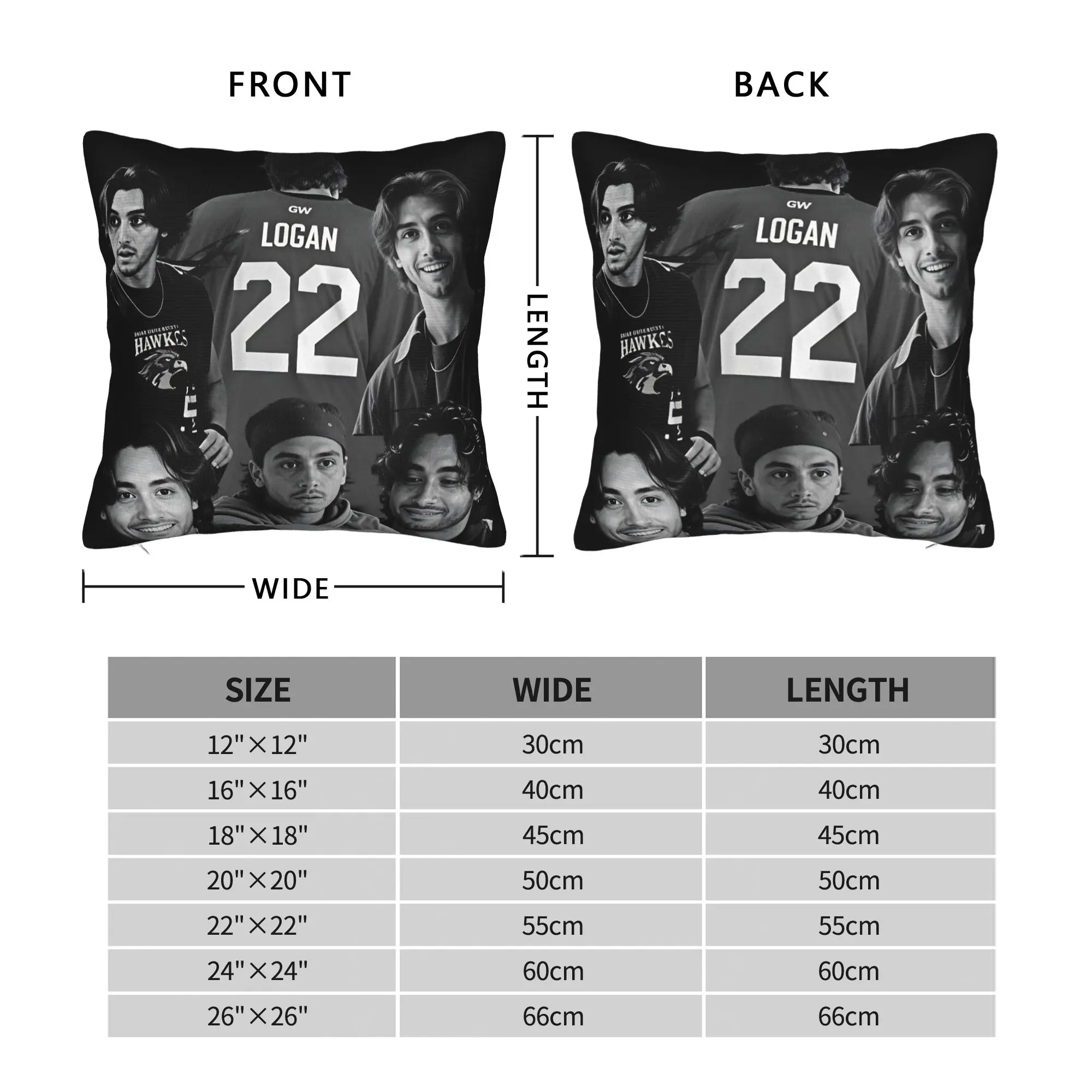 John Logan Off Campus 2 Poster Pillow Case  Kawaii Pillow Cover Graphic Pillowcases For Sofa Home Decor