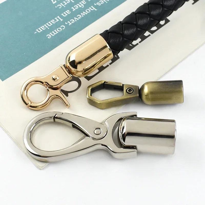 4/10/20Pcs Metal Bag Handle End Caps Tassel Clasp Cord Stopper Buckles for Purse Handbag Snap Hooks DIY Craft Repair Accessories
