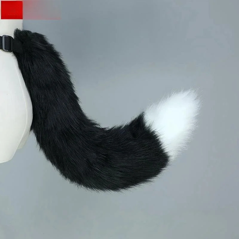 

Handmade Tail Cosplay Toy Realistic Tail Halloween Costume Plush Accessory Girl Stage Costume Ethnic Wear