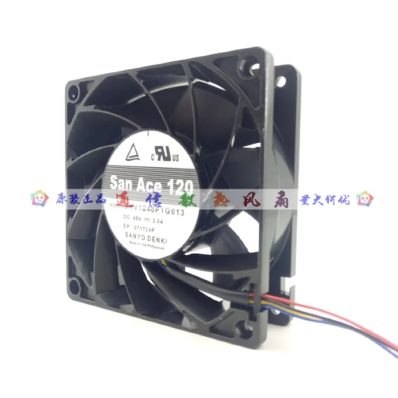 SANYO 9HV1248P1G013 DC48V 2.0A Aluminum Frame High Air Volume Fan