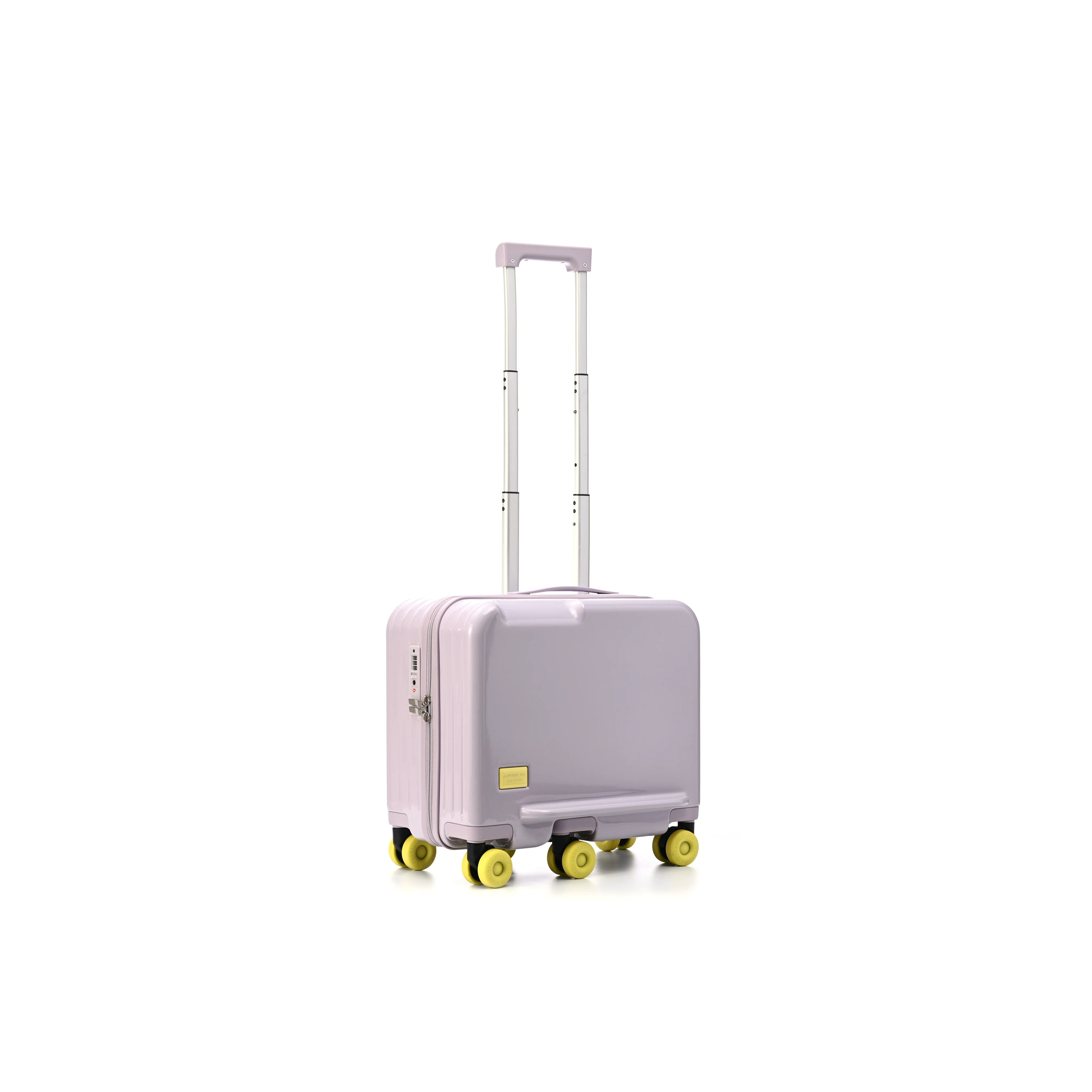 Bunnyfly Kids Ride On Luggage, Hard Shell Carry On Suitcase, 360° Spinner Wheels Adjustable Trolley Case with Password Lock for