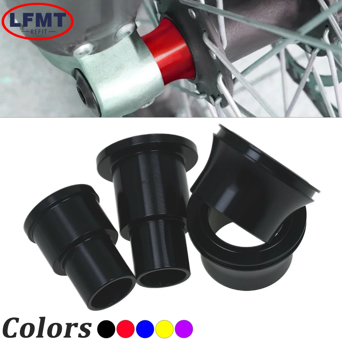 

Motorcycle Front Rear Wheel Axle Hub Spacer Kit For Sur Ron Sur-Ron Surron Light Bee X & Light Bee S For Segway X160 X260 Parts