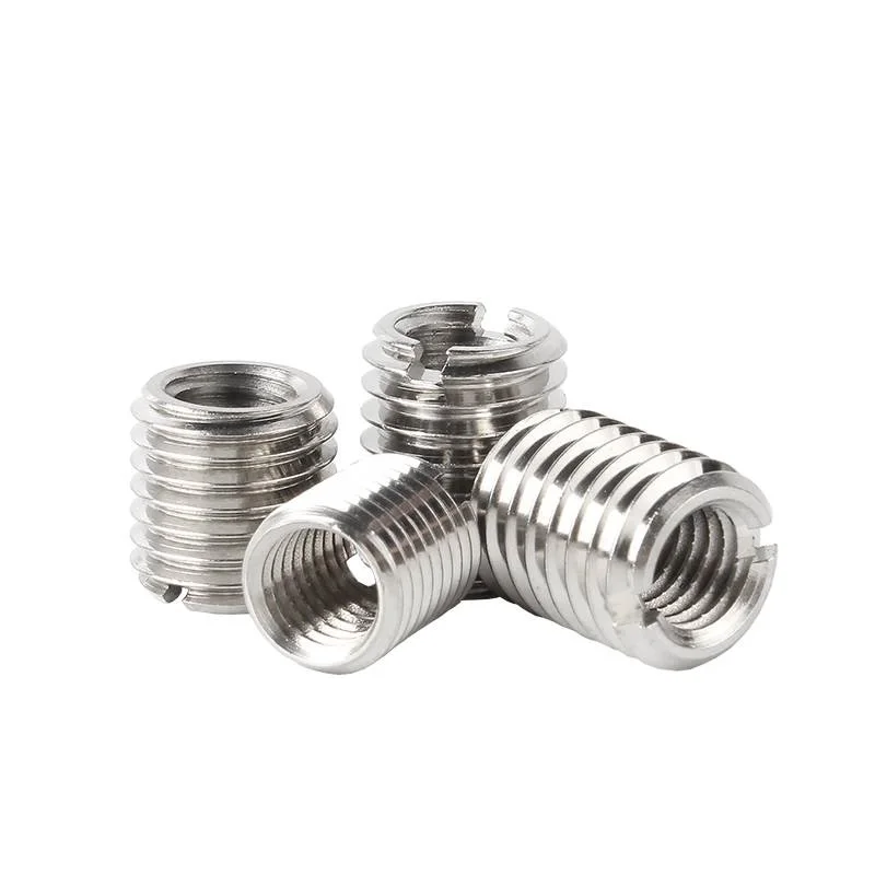 M2 M2.5 M3 M4 M5 M6 M8 M10 M12 Slotted Inside Outside Self Tapping Thread Insert Adapter Screw Nuts Sleeve Converter Nut