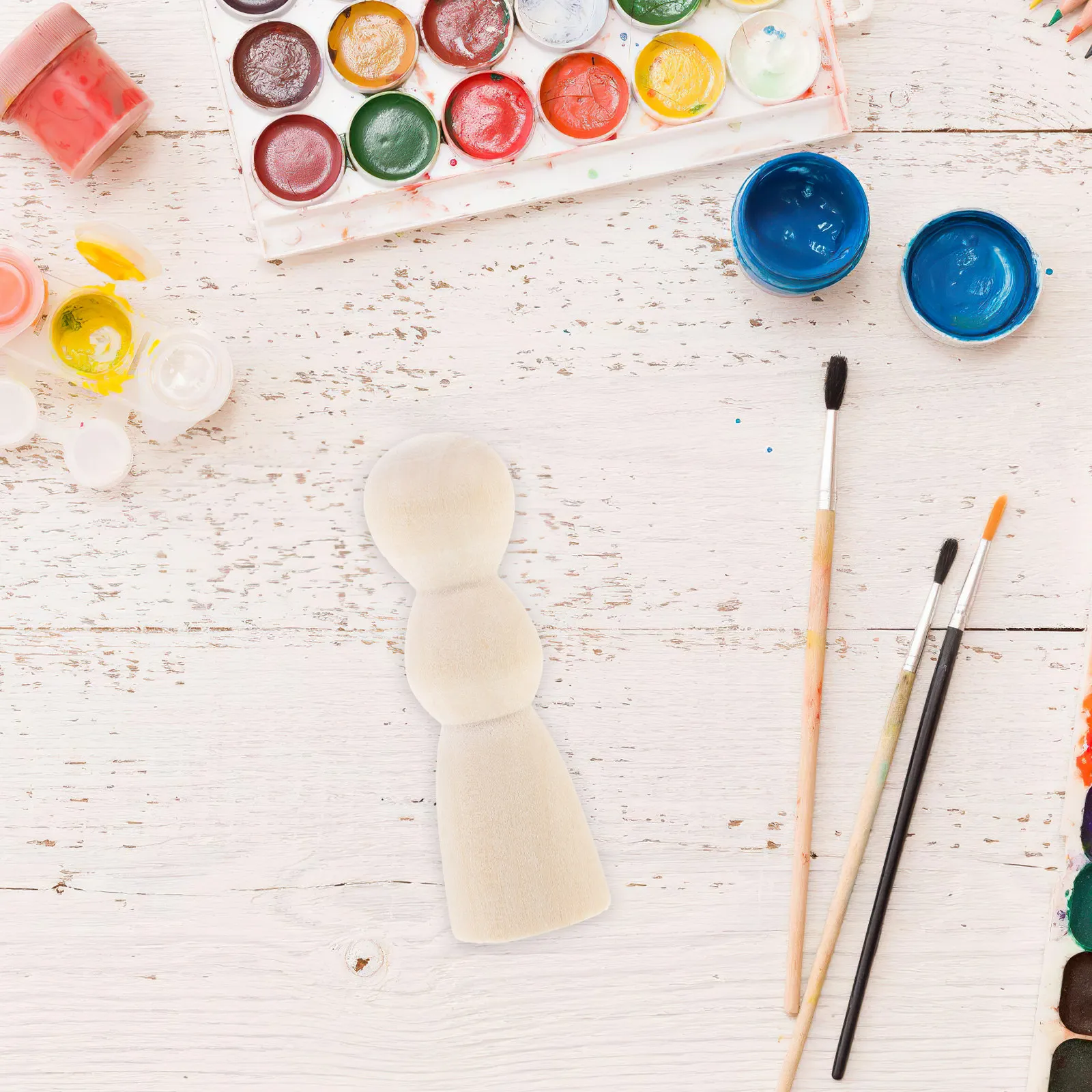 

10 шт. деревянных фигурок-заготовок для творчества, натуральные, неокрашенные, для ручной росписи и декорирования с блестками, фетром, тканью, шерстью, для праздничного декора дома