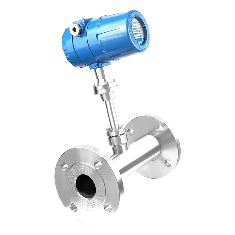 Digital Natural Gas Flowmeter Air Flow Meter SS304 Material 4-20mA RS485 Output