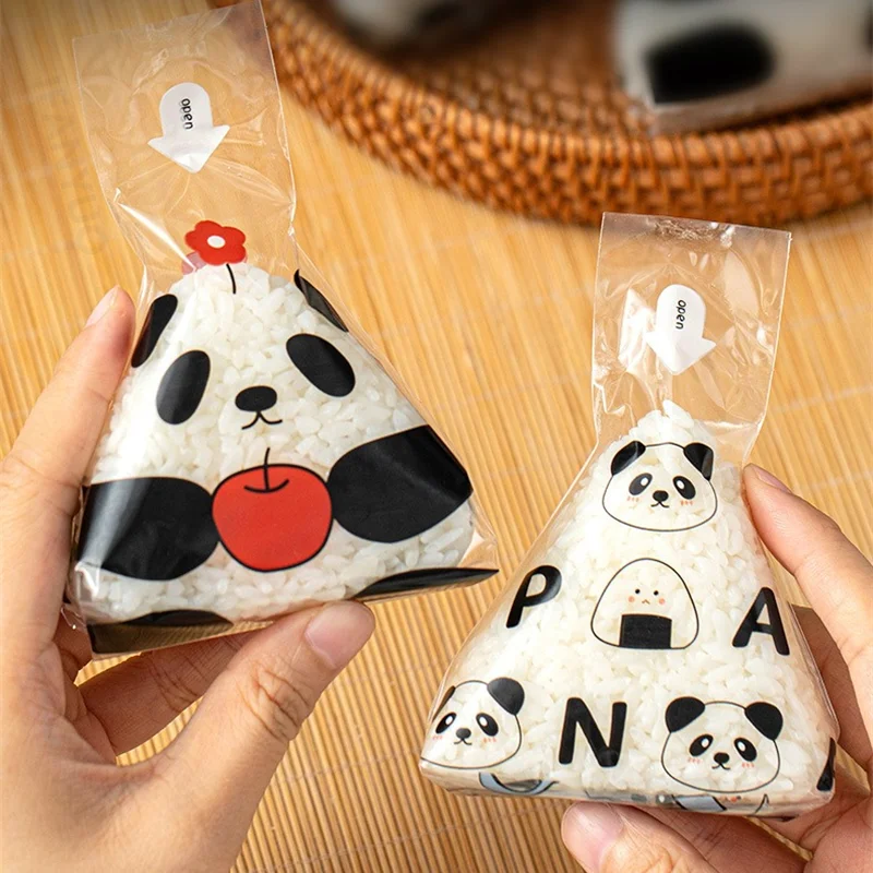 Cartoon Triangle Rice Ball Packing Bag Sushi Bento Disposable Packing Bags Seaweed Onigiri Sushi Making Mold Bento Accessories