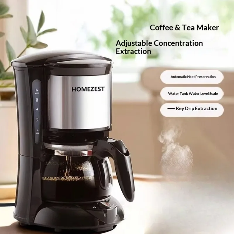 

Автоматическая кофемашина для эспрессо с кофемолкой, капучинатором, быстрым нагревом, компактная, для дома и офиса, программируемая, черная