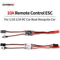 NEW DUMBORC 10A ESC Mini 10A Brush Brushless ESC Remote Control ESC 2S Lipo 5V/2A BEC For 1/18 1/24 RC Car Boat Mosquito Car