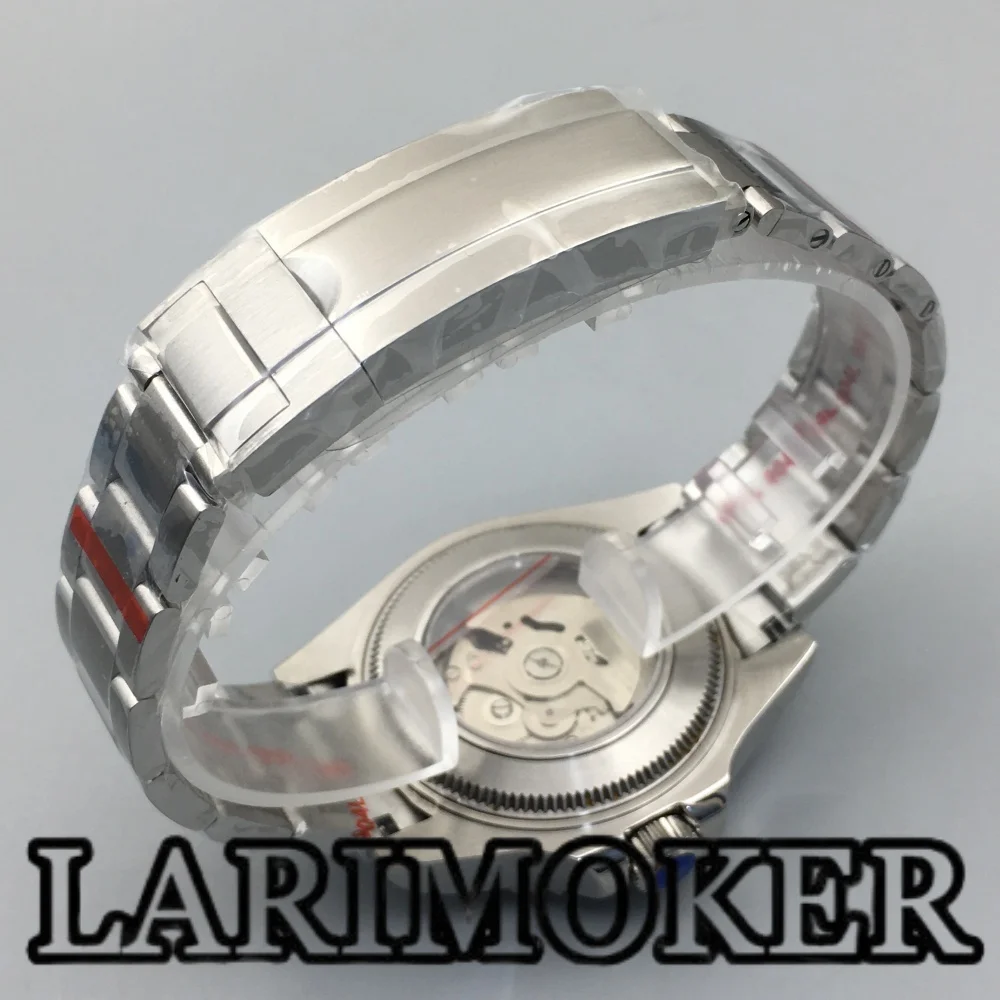 LARIMOKER 43MM Orologio meccanico da uomo NH35 Miyota 8215 PT5000 Vetro zaffiro luminoso Quadrante nero Lunetta in ceramica Orologio impermeabile