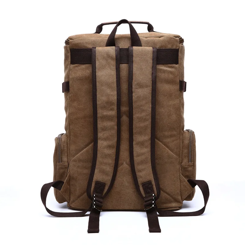 Men\'s Backpack Vintage Canvas Backpack School Bag Men\'s Travel Bags Large Capacity Backpack Laptop Backpack Bag Rucksack
