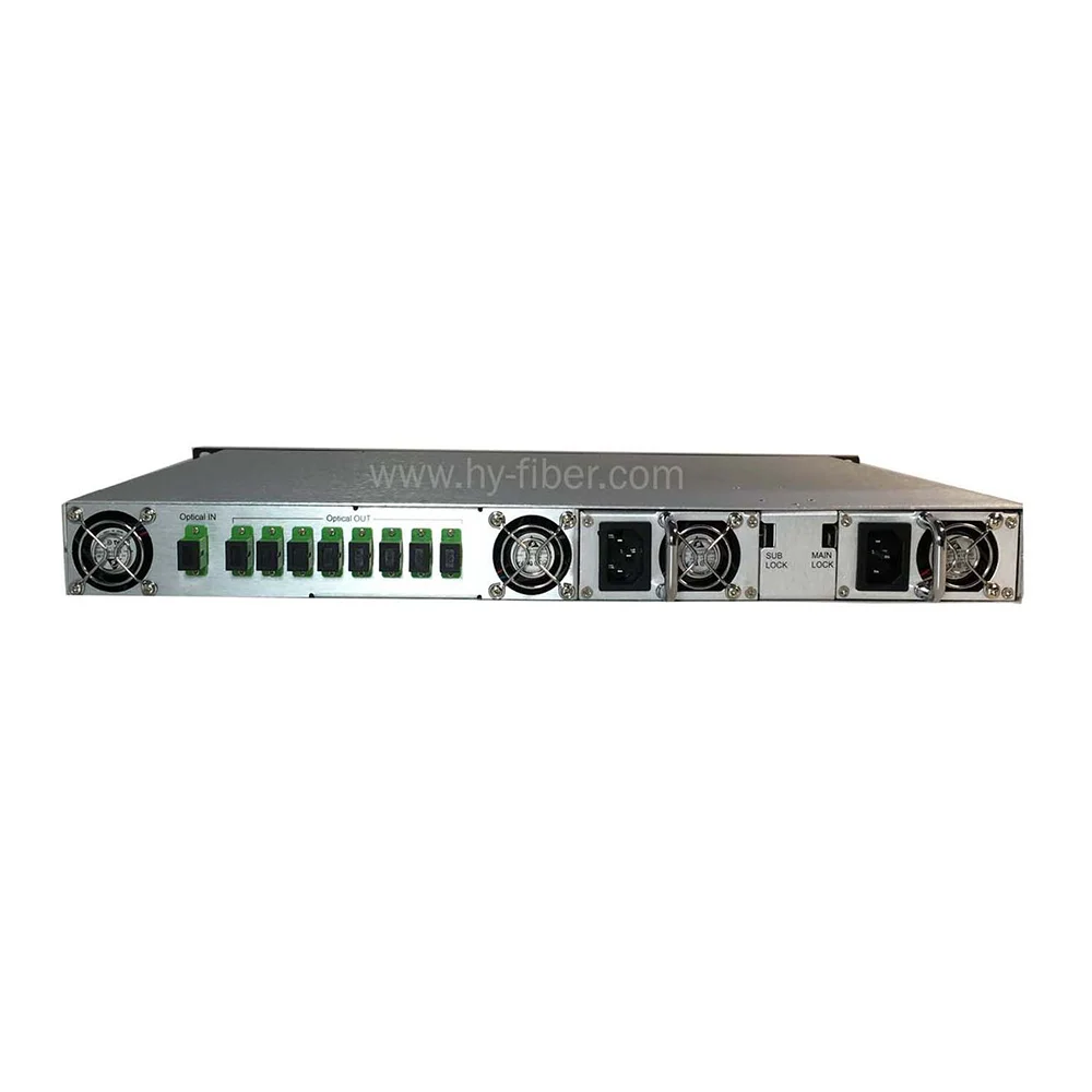 

CATV 1550nm оптический усилитель 8x20dBm Двойной источник питания EDFA