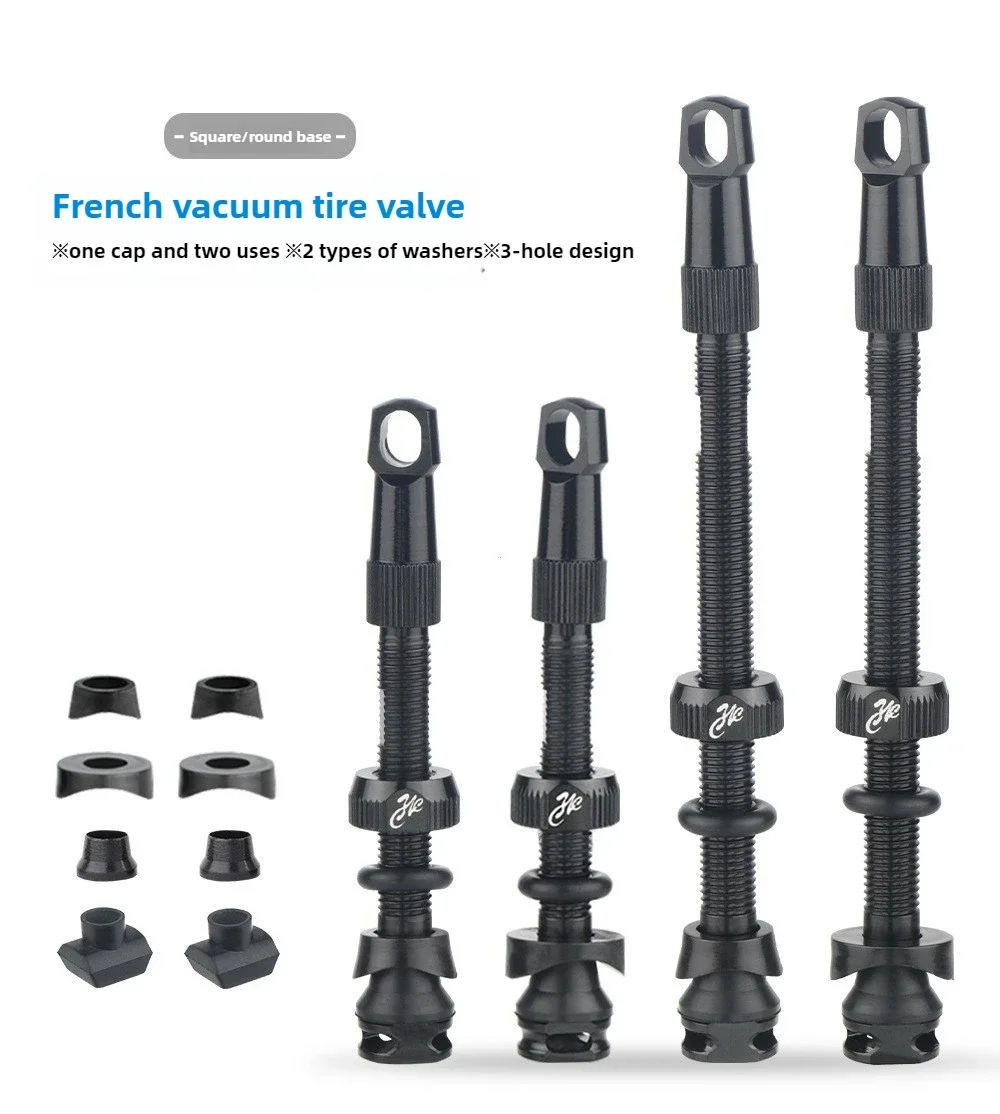 

50/80mm F/V Tubeless Valve Threaded Cap W/Tool For Gravel Bike CNC Aluminum alloy Pole Brass Core Presta Valve Cycling Parts