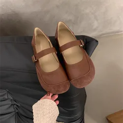 Women Slip On Ballet Flat Loafers Autumn Ladies Soft Casual Moccasins Female Fashion Comfort Woman Shoes Retro Plus Size