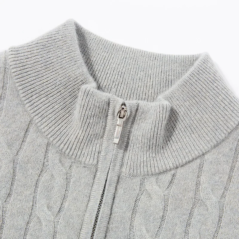 Luxury Cashmere Sweater Men's Autumn Winter Neck Sweater Men's Clothing