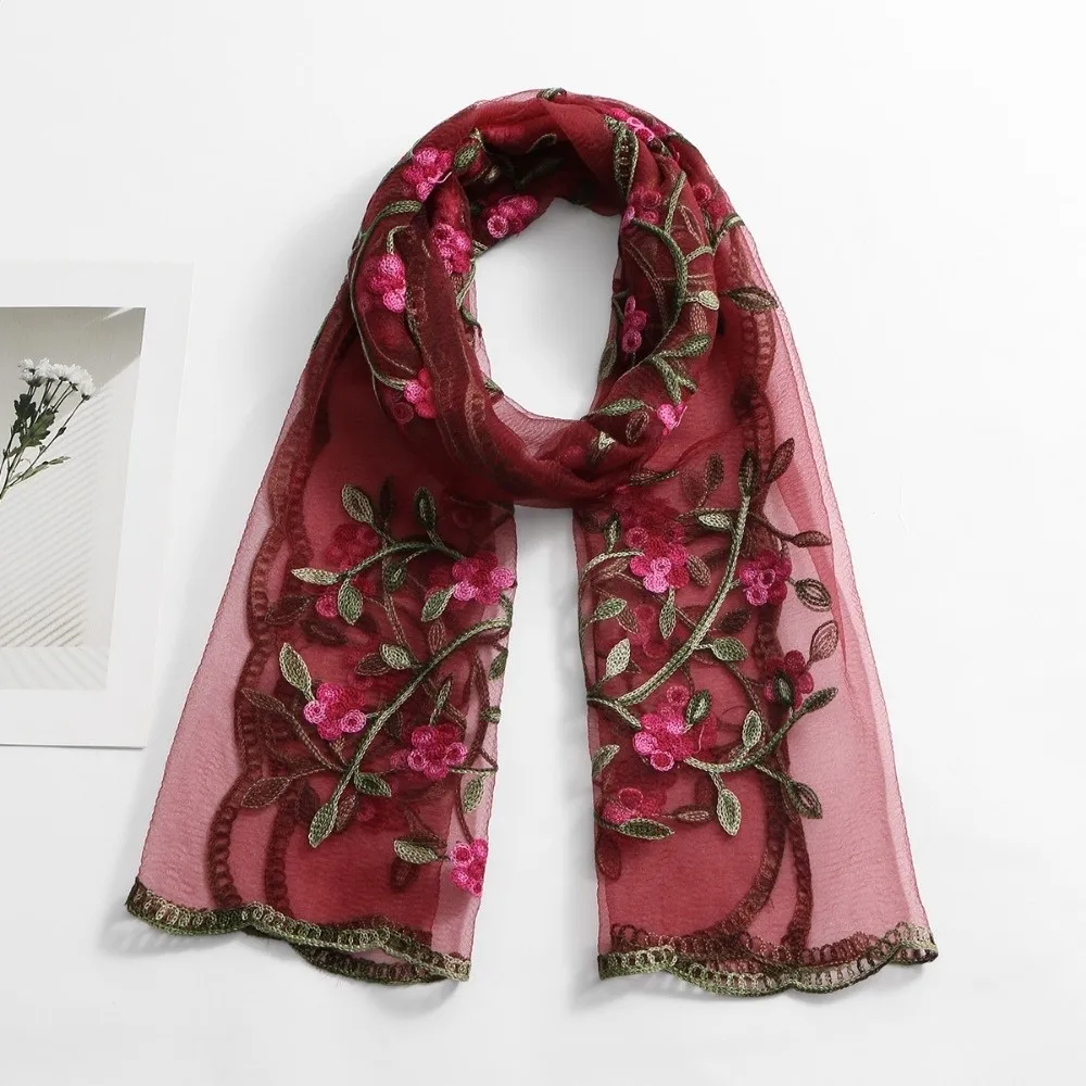 lenco-de-cabeca-floral-bordado-estilo-Etnico-leve-e-respiravel-com-renda-longa-e-borda-ondulada-colorido-hijab-de-verao