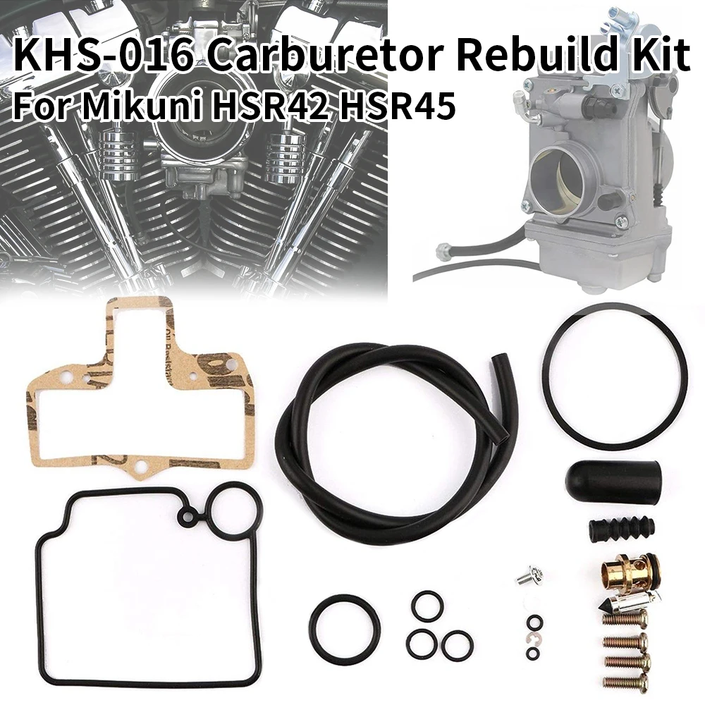 Kit de reconstrucción de carburador para Harley, Kit de carburador para Mikuni HSR42 HSR45 Mikuni KHS-016 42-6237 KHS-016, smoothine, HARLEY TWIN CAM EVO BIG TWIN