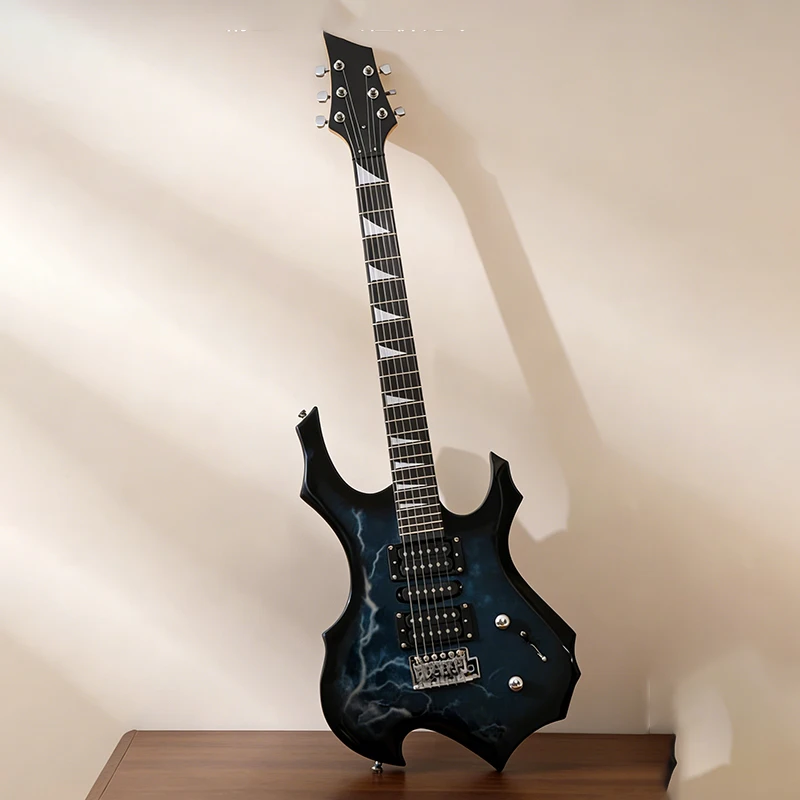Beginner Electric Guitar Adult Kid Universal Guitars Entry-level Practice Electric Guitars Connect Speakers String Instrument
