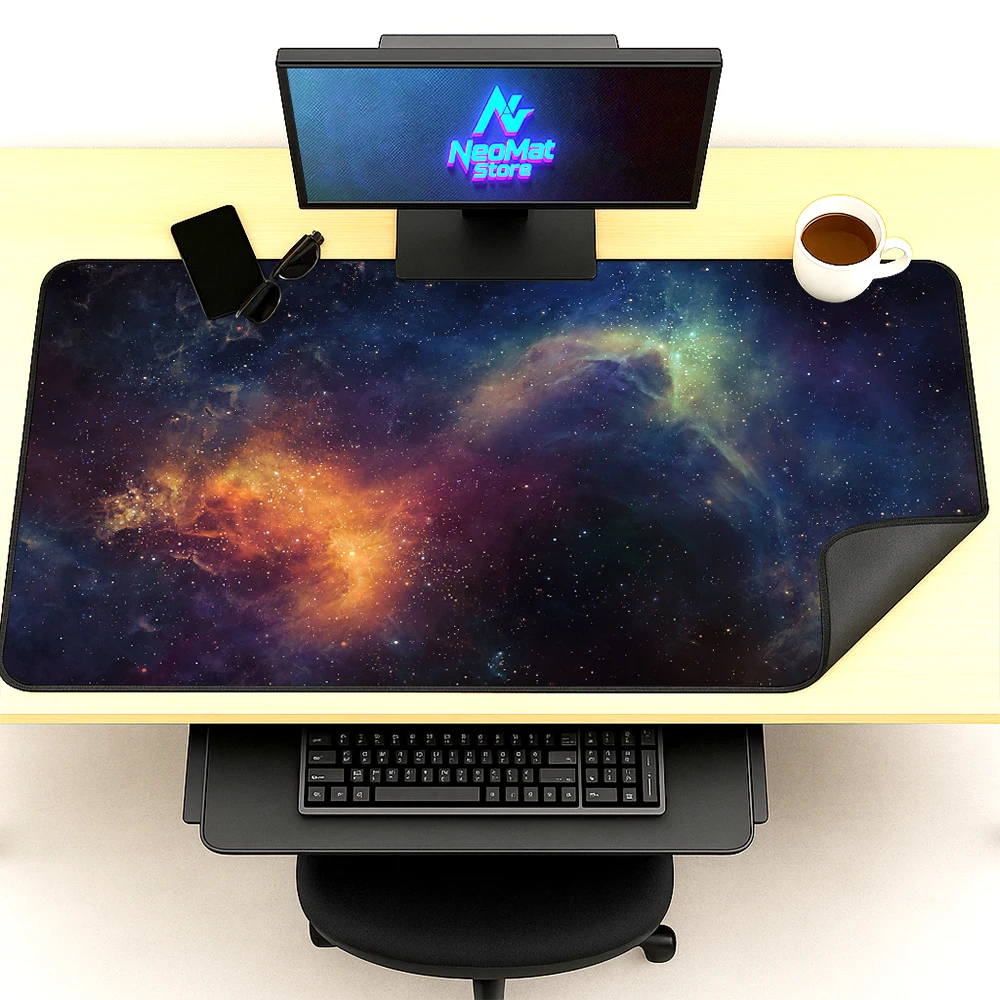 

Xxl Mouse Pad Starry Mouse Carpet Night Desk Mat Skypad Speed Gaming Mats 400x900 Desk Pad Edge Protection Black Mousemat Large