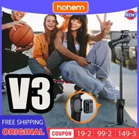 Hohem iSteady V3 Gimbal Stabilizer for Smartphone 3-Axis Phone Gimbal selfie stick w Magnetic AI Track Remote Control Stabilizer