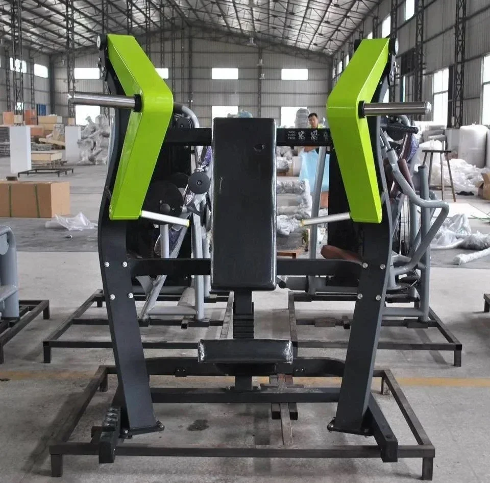 Profesjonalny sprzęt do ćwiczeń na klatce piersiowej z obciążeniem, maszyna do wide chest press, sprzęt do kulturystyki i fitnessu.