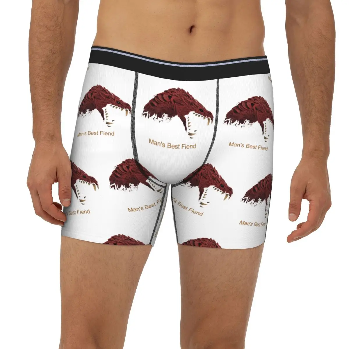 

Odogaron Man's Best Fiend Long Boxer Underpants Short Male Panties Comfortable Underwear for Homme Man Boyfriend Gifts