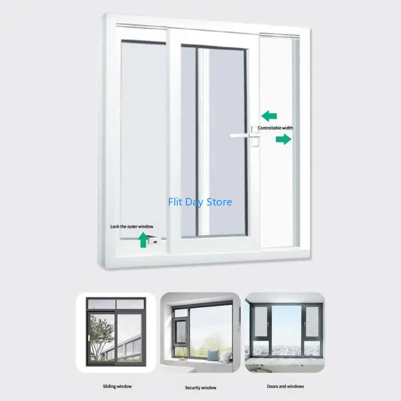 F92C Aluminum Alloys Window Security Lock Child Safety Restrictor Adjustable Opening Limiter For Home Antitheft Protections
