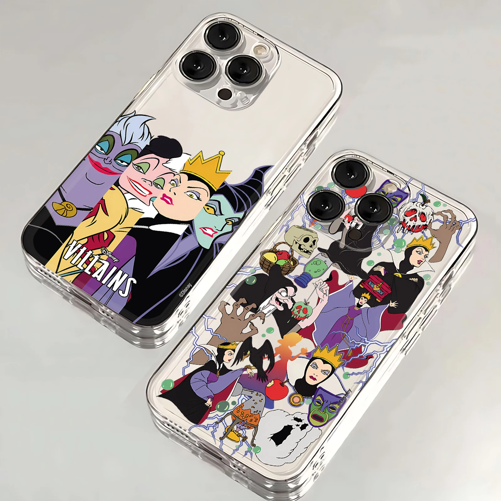 Snow White Halloween Witch Disney Phone Case For iPhone 16 15 14 13 12 11 Mini Pro Max X XR XSMax 7 8 Plus SE20 Transparent