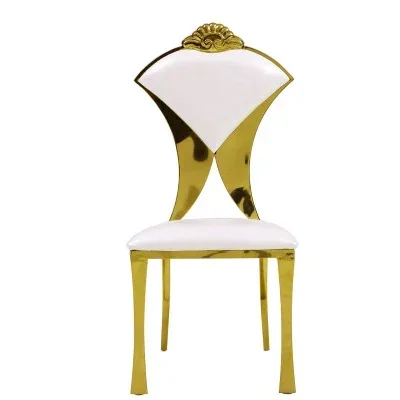 

Modern luxury design metal PU leather leisure delicate dining chair with backrest for dining room restaurant