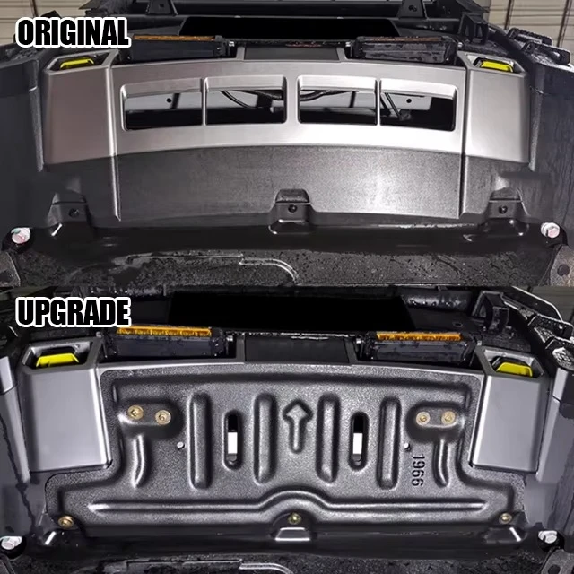 Car 3D Mold Opening Aluminum Front Skid Plate Radiator Guard Under Engine Protector for Jetour T2 Accessories