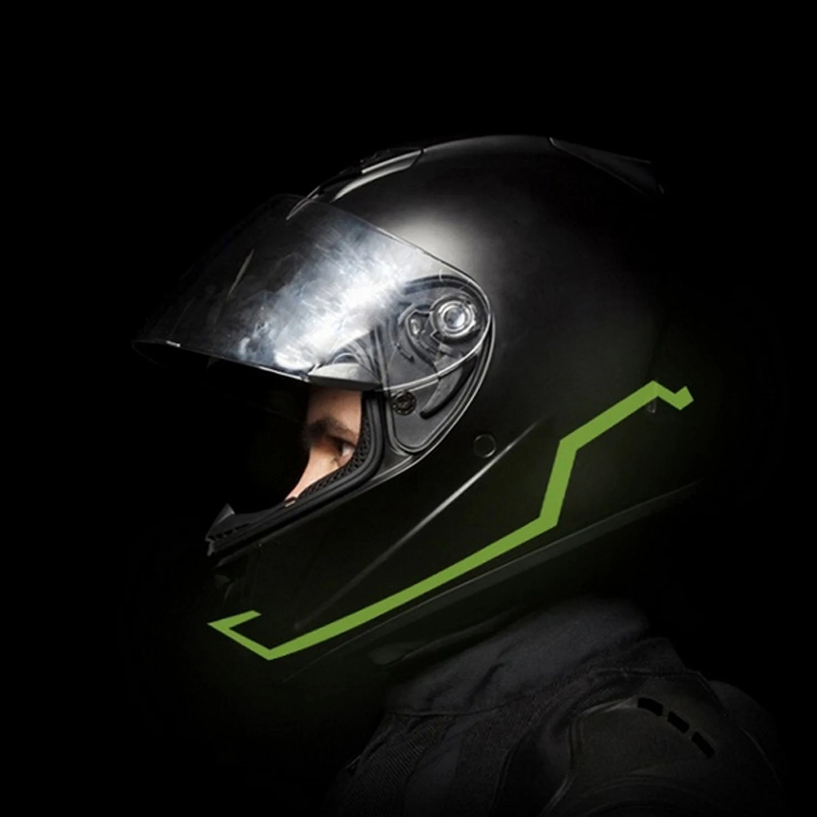 Pasek lampka na kask motocykla na zimno listwa oświetleniowa listwa oświetleniowa sygnalizujący jazdę DIY kask Moto dekoracyjne nakładki