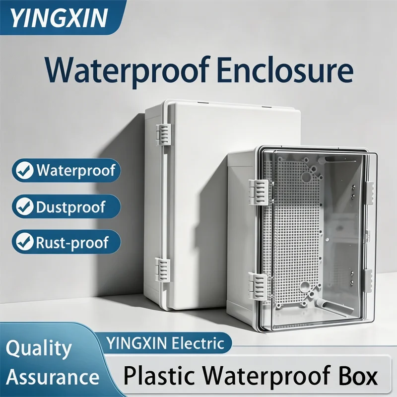 Outdoor Waterproof ABS Plastic Distribution Box IP66 Electrical Enclosure MCB Circuit Breaker Wall Mounted Junction Box