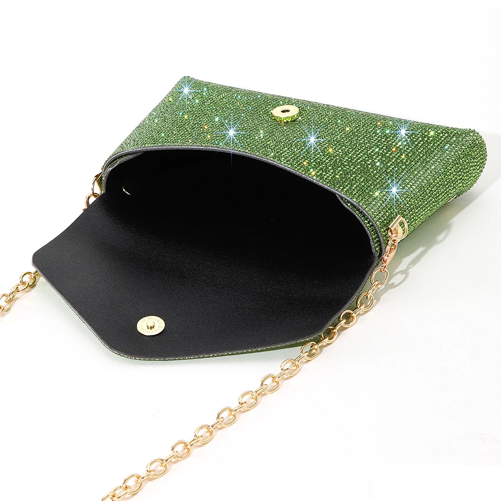 Glitter Rhinestone Handbags for Women Purse Mini Shoulder Bag Female Prom Banquet Wedding Party Lady Shining Diamond Bag Clutch