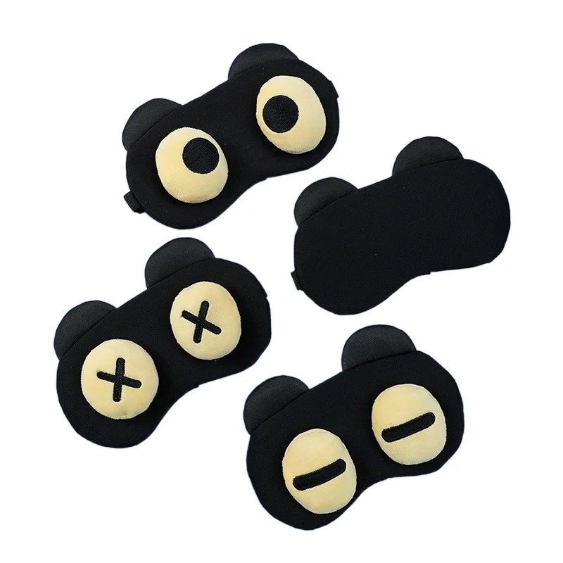 Cartoon Sleep Eye Mask Cute Funny Anime Eye Cover Sleeping Mask Kids Eye Shade Band Blindfolds Sleep Aids Travel Rest Eyepatch