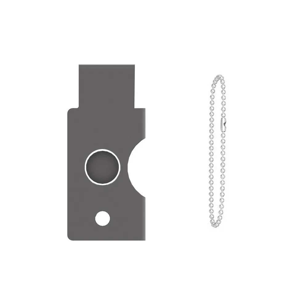 New Metal Metal Protective Case Hard Shell Solid NFC Key Case Compact Access Openings Security Key Case for YubiKey 5C NFC