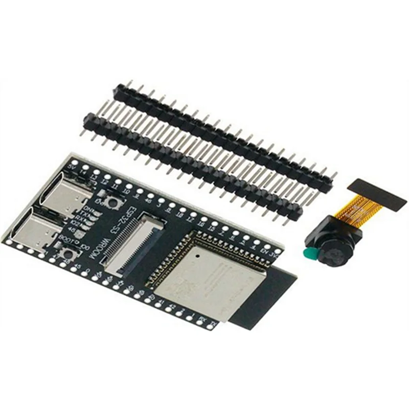 

ABUO-ESP32-S3-WROOM-1 Модуль N16R8 Модуль Wi-Fi Bluetooth-камеры с ESP32-S3 WROOM N16R8 CAM Макетная плата