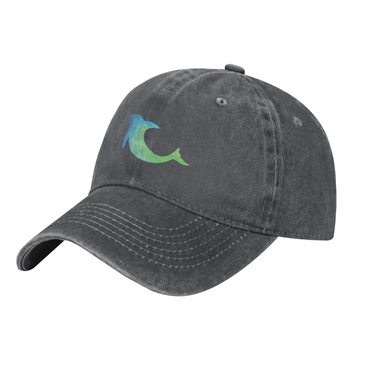 Colorful Jumping Rainbow Dolphin Baseball Cap Sun Hat For Children New Hat Kids Hat Caps For Women Men's