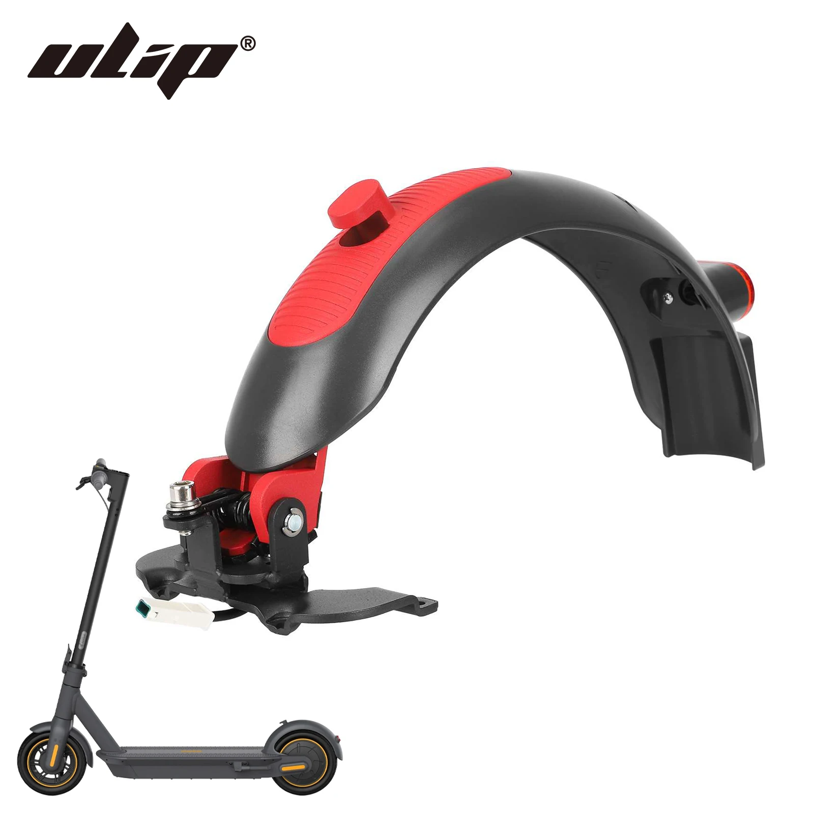 Ulip High Quality Fender With Brake For Segway Ninebot Max G30/G30D/G30E/G30LP Scooter Mudguard & Tail light Upgrade Accessories