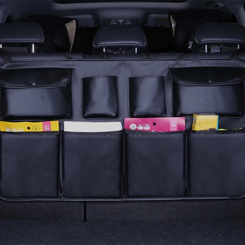 Trunk And Backseat Car Organizer, Trunk Storage Organizer Will Provides You The    Most Storage Space Possible, Back Seat Storag