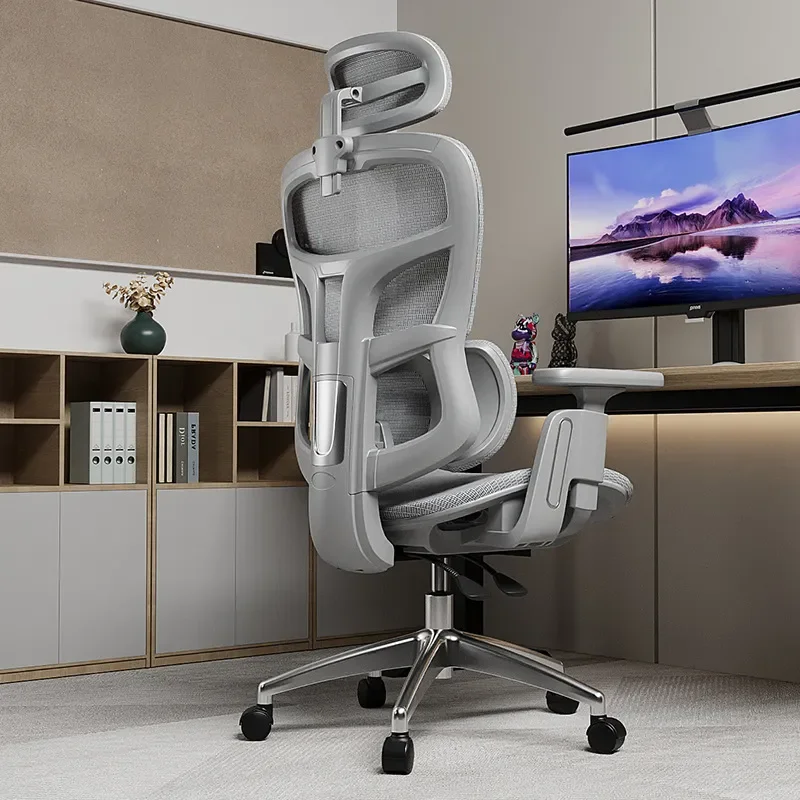 Ergonomic Office Chair Breathable Hollow Backrest Home Computer Gaming E-sports Seat Comfortable for Sedentary Work and Lunch