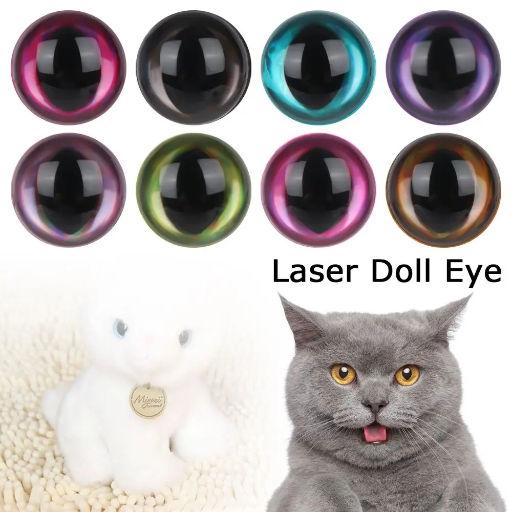 with Pad Toy Accessories Cat Eyes Doll Accessories Eyes with Eyelashes 3D Eyes Stuffed Animal Supplies