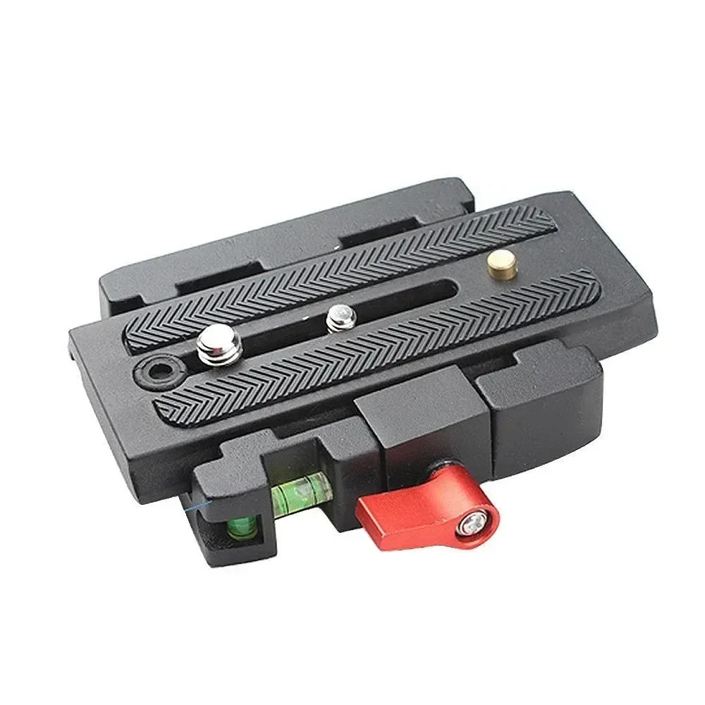Image of BOSHENG Videokamera-Stativ-Schnellspanner-Klemmadapter mit Schnellwechselplatte für Manfrotto 501 500 Ah 701 HDV 503 HDV Q5-Kopf