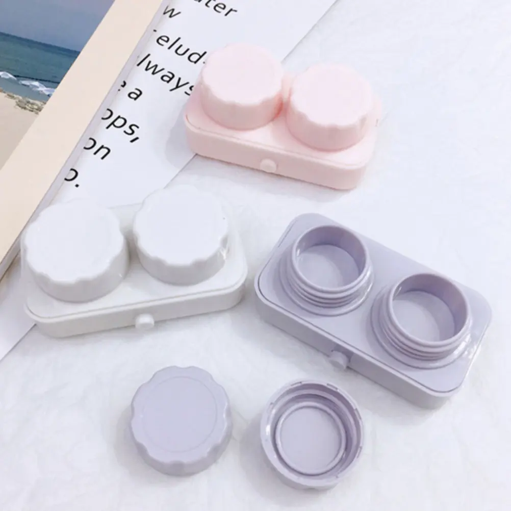 1Pcs Eco Friendly Electric Lens Cleaner Case Portable Travel Lens Container for Contact Lenses Gentle Cleaning Without Solution