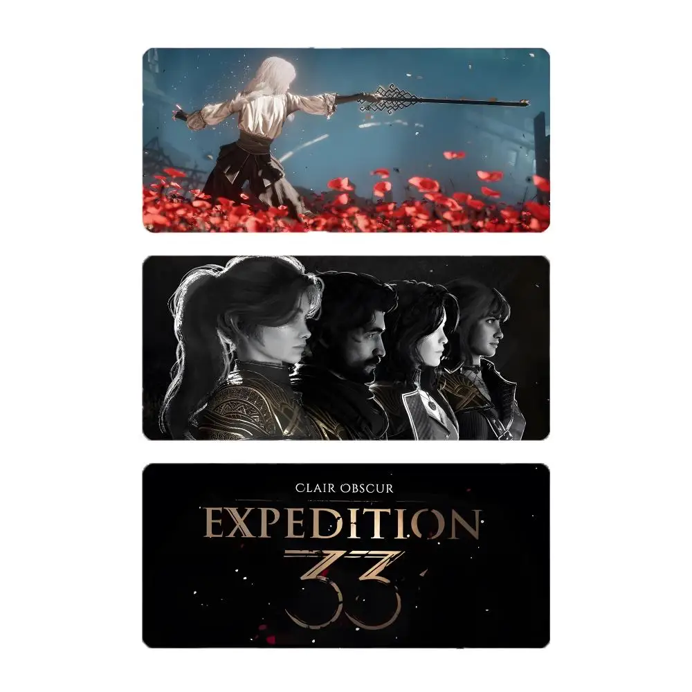 squad game E-Expedition 33 Mouse Pad Large Gaming Mousepad with Stitched Edges Thickened Desk Mat PC