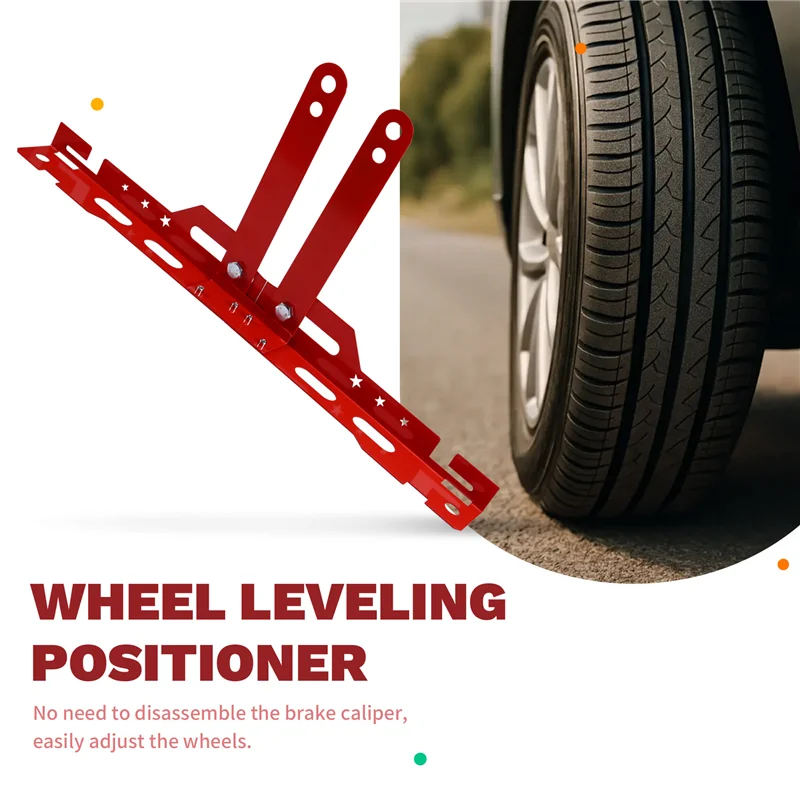 

Пластины для инструментов для выравнивания колес Регулируемый носок Автомобильный сверхмощный выравниватель для выравнивания колес Красный