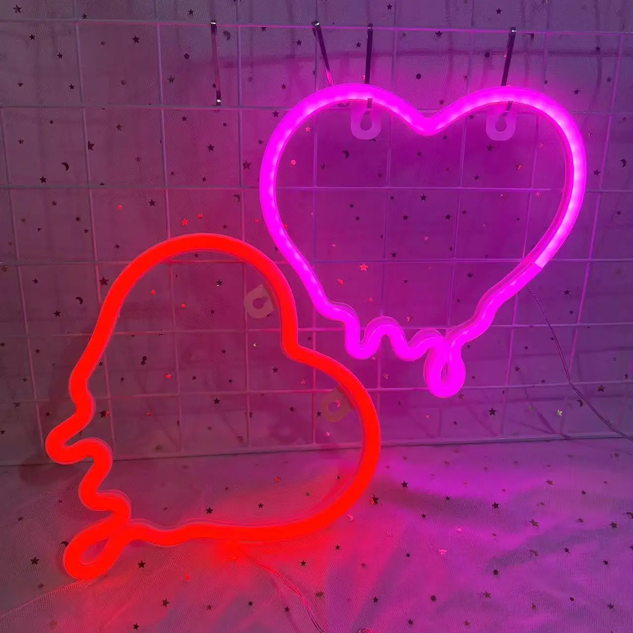 

Bleed Heart Neon Sign LED Love Light for Party Wedding Birthday Home Decoration Table Lamp Wall Decoration Valentine's Day Gift