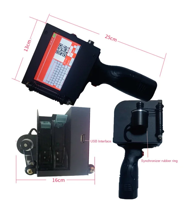 50.8mm Expiry Date logo Number Qr Code Batch Coding for Carton Box Bottle Plastic Bag Handheld Thermal Inkjet Printer