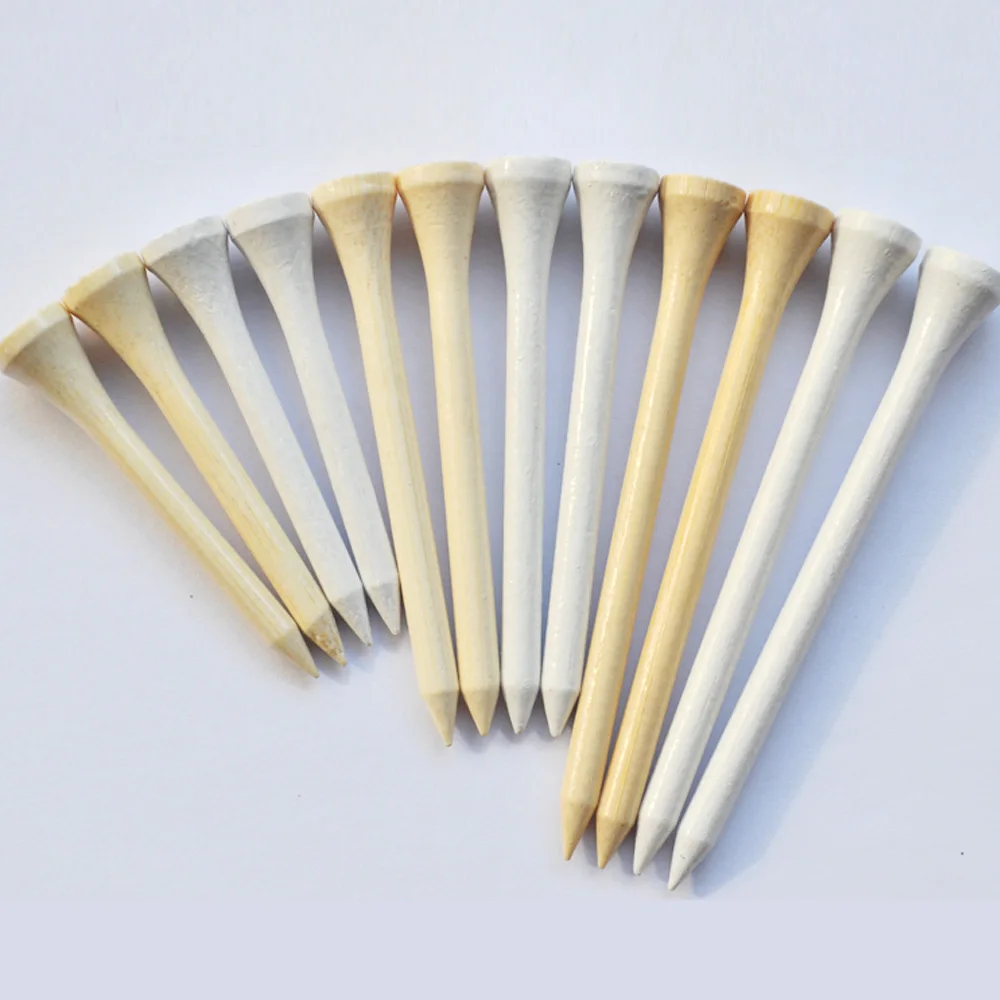 Golf Tee- 150 Pack Tall Bamboo Golf Tee,Biodegradable, Unbreakable Golf Tee,Golf Accessory Equipment,Natural Bamboo